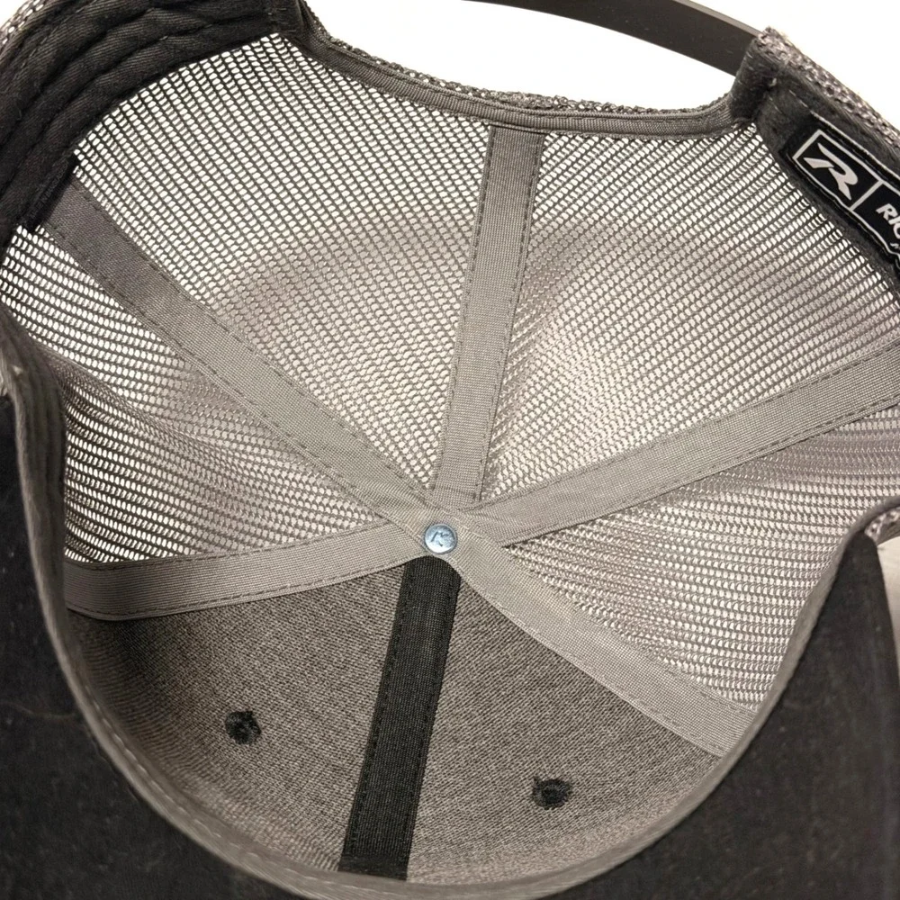 Richardson 112 Trucker Hat Black‎ Grey CFU Concrete Patch Snapback Cap